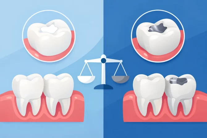 White Fillings vs Silver Fillings