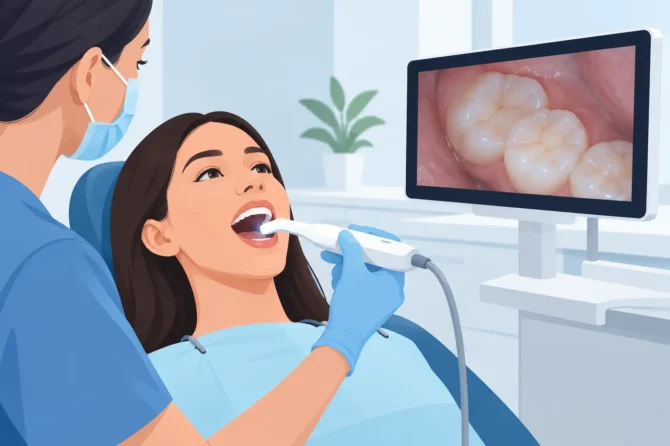 What an Intraoral Camera Dental Exam Shows